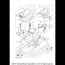 SEAT UNDER LOCKER pour Yamaha 2008 WaveRunner WAVERUNNER FX - FX1000G - 2008