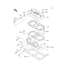 Cylinder Head/Cylinder pour Kawasaki 1997 SS