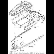 BOW GUNWALE - MAT pour Yamaha 1993 WaveRunner SUPER JET - SJ650R - 1993