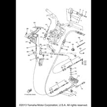 CONTROL CABLE pour Yamaha 2008 WaveRunner WaveRunner FX Cruiser High Output - FX1100AG - 2008