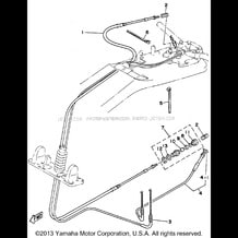 CONTROL CABLE pour Yamaha 1993 WaveRunner SUPER JET - SJ650R - 1993