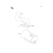 Water Muffler(JT750-B2/B3) pour Kawasaki 1997 STS