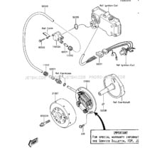 GENERATOR pour Kawasaki 1986 JS300