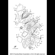 ENGINE HATCH 2 pour Yamaha 2008 WaveRunner WaveRunner FX Cruiser High Output CA - FX1100ALG - 2008