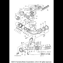 EXHAUST 3 CA NY pour Yamaha 2008 WaveRunner WaveRunner FX Cruiser High Output CA - FX1100ALG - 2008