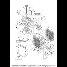 OIL COOLER pour Yamaha 2008 WaveRunner WaveRunner FX Cruiser High Output CA - FX1100ALG - 2008