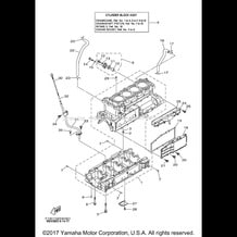 CRANKCASE pour Yamaha 2008 WaveRunner WAVERUNNER FX CRUISER SUPER HIGH OUT - FX1800AGR - 2008