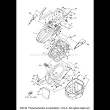 ENGINE HATCH 2 pour Yamaha 2008 WaveRunner WAVERUNNER FX CRUISER SUPER HIGH OUT - FX1800AGR - 2008