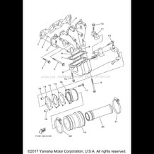 EXHAUST 1 pour Yamaha 2008 WaveRunner WAVERUNNER FX CRUISER SUPER HIGH OUT - FX1800AGR - 2008