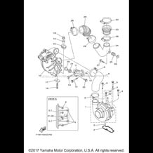 INTAKE 2 pour Yamaha 2008 WaveRunner WAVERUNNER FX CRUISER SUPER HIGH OUT - FX1800AGR - 2008