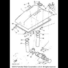 HULL - DECK 1 pour Yamaha 1993 WaveRunner SUPER JET 650 (SJ650R) 1993