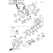 MUFFLER pour Kawasaki 1986 JS300