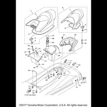 SEAT UNDER LOCKER pour Yamaha 2008 WaveRunner WAVERUNNER FX CRUISER SUPER HIGH OUT - FX1800AGS - 2008