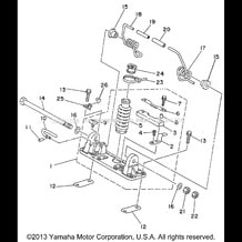 POLE PIVOT pour Yamaha 1993 WaveRunner SUPER JET - SJ650R - 1993