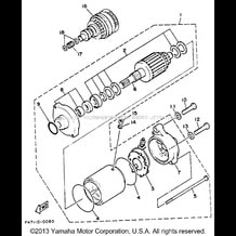 STARTING MOTOR pour Yamaha 1993 WaveRunner SUPER JET - SJ650R - 1993