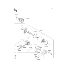 Starter Motor pour Kawasaki 1998 750 STX