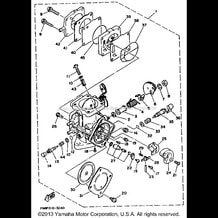 CARBURETOR pour Yamaha 1993 WaveRunner WAVE BLASTER 700 (WB700R) 1993