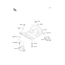 Engine Mount pour Kawasaki 1998 SXI PRO