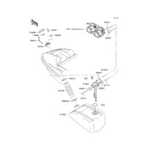 Fuel Tank pour Kawasaki 1998 SXI PRO