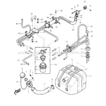 FUEL TANK  ('84-'86 JS440-A8/A9/A10 pour Kawasaki 1986 JS440