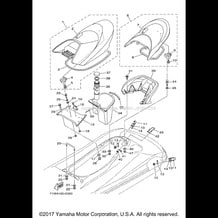 SEAT UNDER LOCKER pour Yamaha 2008 WaveRunner WAVERUNNER FX SUPER HIGH OUTPUT - FX1800GK - 2008