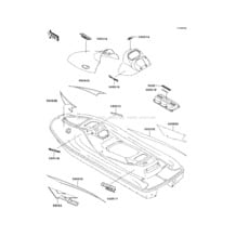 Decals(JT1100-B2) pour Kawasaki 1999 1100 STX