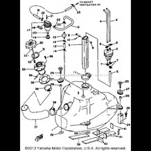 FUEL TANK pour Yamaha 1993 WaveRunner WAVE BLASTER 700 (WB700R) 1993