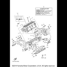 CRANKCASE pour Yamaha 2008 WaveRunner WaveRunner VX Cruiser - VX1100AGW - 2008