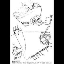 HULL - DECK pour Yamaha 1993 WaveRunner WAVE BLASTER - WB700R - 1993