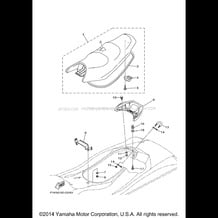 SEAT UNDER LOCKER pour Yamaha 2008 WaveRunner WaveRunner VX Cruiser - VX1100AGW - 2008