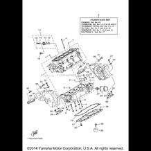 CRANKCASE pour Yamaha 2008 WaveRunner WaveRunner VX Deluxe - VX1100BGB - 2008