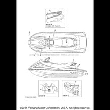 IMPORTANT LABELS pour Yamaha 2008 WaveRunner WaveRunner VX Sport - VX1100CG - 2008