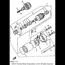 STARTING MOTOR pour Yamaha 1993 WaveRunner WAVE BLASTER 700 (WB700R) 1993