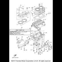 CYLINDER CRANKCASE pour Yamaha 2009 WaveRunner SUPER JET (DEEP PURPLISH SOLID BLUE M) - SJ700BH - 2009