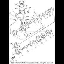 CRANKSHAFT - PISTON pour Yamaha 1993 WaveRunner WAVE RUNNER - WR500R - 1993