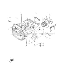 CRANKCASE pour Kawasaki 1976 JS400