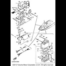 ELECTRICAL 1 pour Yamaha 1993 WaveRunner WAVE RUNNER 500 (WR500R) 1993