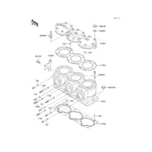 Cylinder Head/Cylinder pour Kawasaki 1999 900 STX