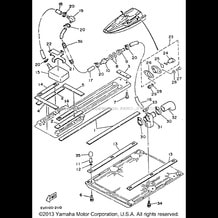 HULL - DECK 2 pour Yamaha 1993 WaveRunner WAVE RUNNER 500 (WR500R) 1993