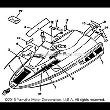 GRAPHIC TOOL pour Yamaha 1988 WaveRunner WR500G - 1988