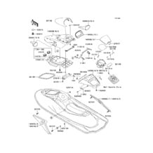 Hull Cover pour Kawasaki 1999 Ultra 150