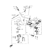 HANDLEBAR (JS550-A5) pour Kawasaki 1986 JS550
