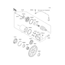 Starter Motor(JH1200-A1/A2) pour Kawasaki 1999 Ultra 150