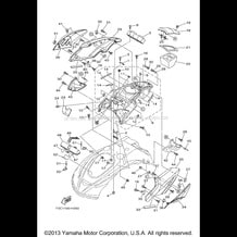 ENGINE HATCH 1 pour Yamaha 2009 WaveRunner WAVERUNNER FZR - GX1800HB - 2009