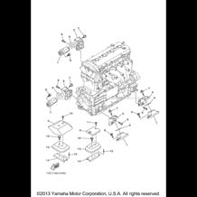 ENGINE MOUNT pour Yamaha 2009 WaveRunner WAVERUNNER FZR - GX1800HB - 2009