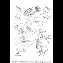 EXHAUST 3 pour Yamaha 2009 WaveRunner WAVERUNNER FZR - GX1800HB - 2009