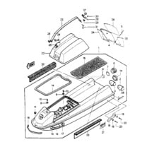 HULL/ENGINE HOOD (JS550-A5) pour Kawasaki 1986 JS550