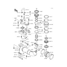 Muffler(s) pour Kawasaki 1999 Xi Sport