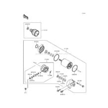 Starter Motor pour Kawasaki 1999 Xi Sport