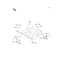 Engine Mount pour Kawasaki 2000 1100 STX D.I.